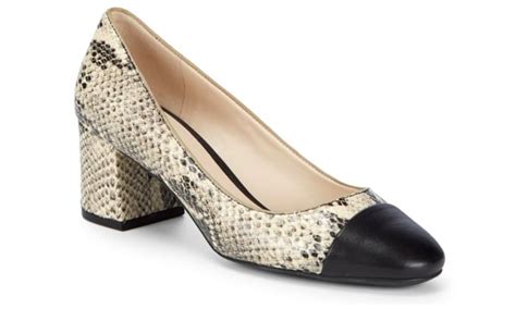 cole haan block heels|cole haan snakeskin pumps.